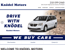 Tablet Screenshot of knodelmotors.com